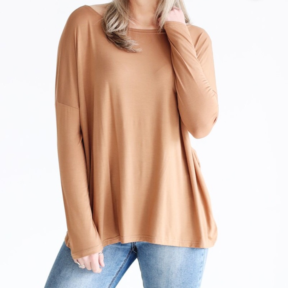 Camel Long Sleeved PIKO shirt